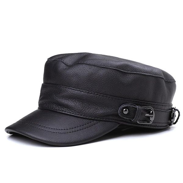 wide brim hats leather flat casual men's military cap middle aged outdoor single hat with cow hide caps, Blue;gray
wide brim hats leather flat casual men's military cap middle aged outdoor single hat with cow hide caps, Blue;gray