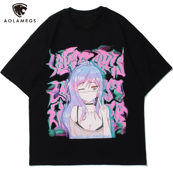 men's polos aolamegs men's t-shirt anime girl hit color lettering cotton prints t-shirts will see college style otaku couple stree, White;black
men's polos aolamegs men's t-shirt anime girl hit color lettering cotton prints t-shirts will see college style otaku couple stree, White;black