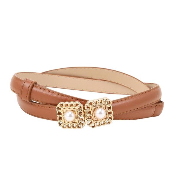 belts design women fashion pearl thin buckle leather pu waist belt narrow stretch dress waistband clothing accessories, Black;brown
belts design women fashion pearl thin buckle leather pu waist belt narrow stretch dress waistband clothing accessories, Black;brown