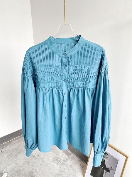 women shirt 2021 autumn solid color long sleeve o-neck cotton blouse women's blouses & shirts, White
women shirt 2021 autumn solid color long sleeve o-neck cotton blouse women's blouses & shirts, White