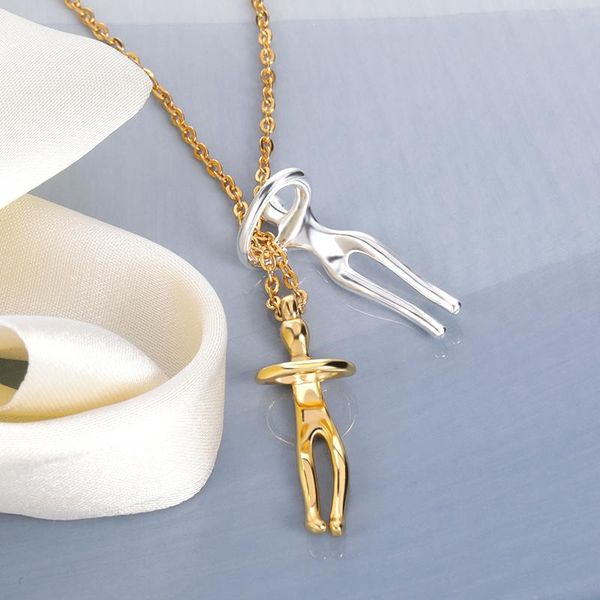 trendy affectionate hug necklace valentine's day couples anniversary gift punk street style pendant collier femme necklaces, Silver
trendy affectionate hug necklace valentine's day couples anniversary gift punk street style pendant collier femme necklaces, Silver