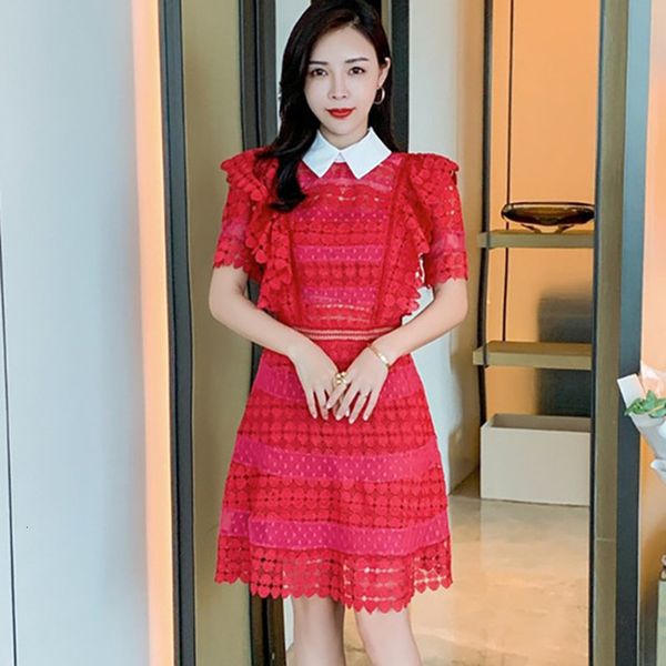 casual dresses self portrait ruffles summer lace women patchwork crochet short sleeve hollow out pink mini fqms, Black;gray
casual dresses self portrait ruffles summer lace women patchwork crochet short sleeve hollow out pink mini fqms, Black;gray