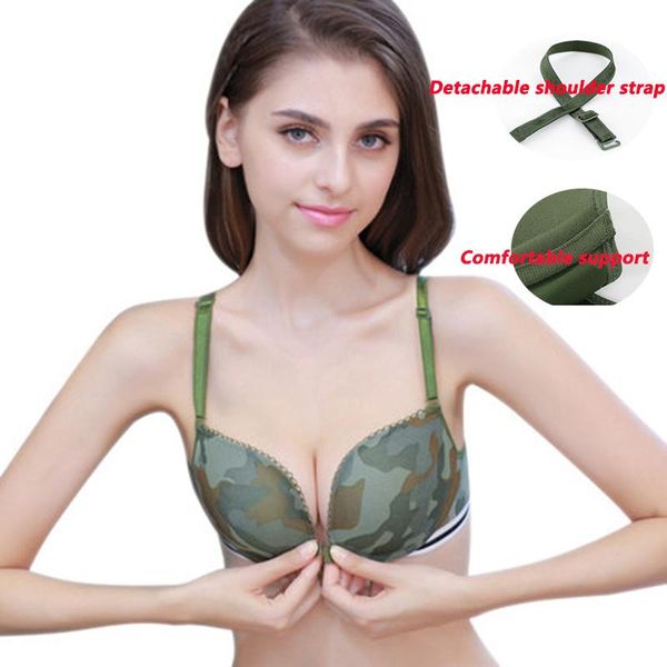 bras e lovegirl military green camouflage front buckle 5/8 cup bra without steel ring lingerie female wholesale, Red;black
bras e lovegirl military green camouflage front buckle 5/8 cup bra without steel ring lingerie female wholesale, Red;black