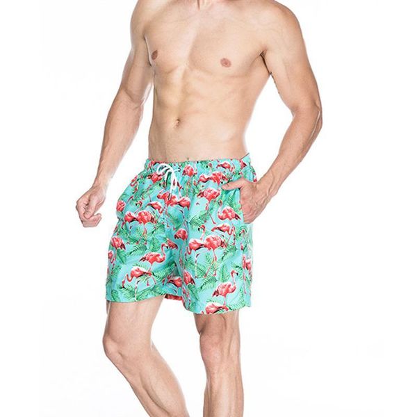 men's shorts men beach flamingo pattern printing summer swimming briefs beachwear, White;black
men's shorts men beach flamingo pattern printing summer swimming briefs beachwear, White;black