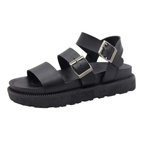 sandals summer shoes woman flat platform women soft leather casual open toe gladiator wedges, Black
sandals summer shoes woman flat platform women soft leather casual open toe gladiator wedges, Black
