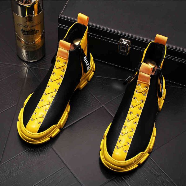 dress shoes fashion men's designer high zipper casual flats platform ankle boot skateboard sapato social masculino j32m, Black
dress shoes fashion men's designer high zipper casual flats platform ankle boot skateboard sapato social masculino j32m, Black