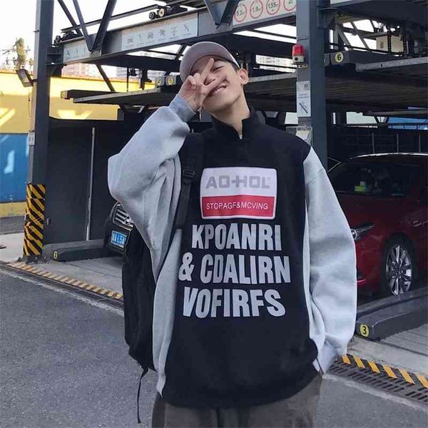 turtleneck hip hop hoodies for men letter print harajuku hoddie sweatshirt patchwork oversized autumn fleece hoodie men mxnp, Black
turtleneck hip hop hoodies for men letter print harajuku hoddie sweatshirt patchwork oversized autumn fleece hoodie men mxnp, Black