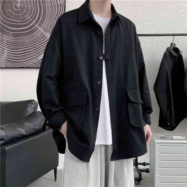 hybskr men's long sleeve solid shirts fashion woman casual oversize male clothing streetwear 210626, White;black
hybskr men's long sleeve solid shirts fashion woman casual oversize male clothing streetwear 210626, White;black