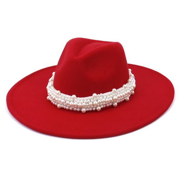 wide brim hats 9.5cm pearl belt wool jazz fedora casual men women felt hat white red pink panama trilby formal party cap, Blue;gray
wide brim hats 9.5cm pearl belt wool jazz fedora casual men women felt hat white red pink panama trilby formal party cap, Blue;gray