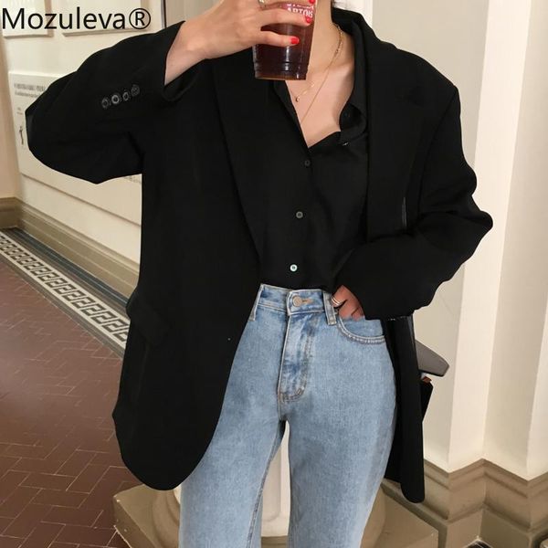 mozuleva loose outerwear women suit jacket 2021 spring summer female jacke elegant chic single-breasted blazer femme women's suits & bl, White;black
mozuleva loose outerwear women suit jacket 2021 spring summer female jacke elegant chic single-breasted blazer femme women's suits & bl, White;black