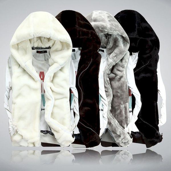 men's vests autumn winter plus velvet thicken vest mens hooded sleeveless jacket casual fashion korean large size waistcoat couple plus, Black;white
men's vests autumn winter plus velvet thicken vest mens hooded sleeveless jacket casual fashion korean large size waistcoat couple plus, Black;white