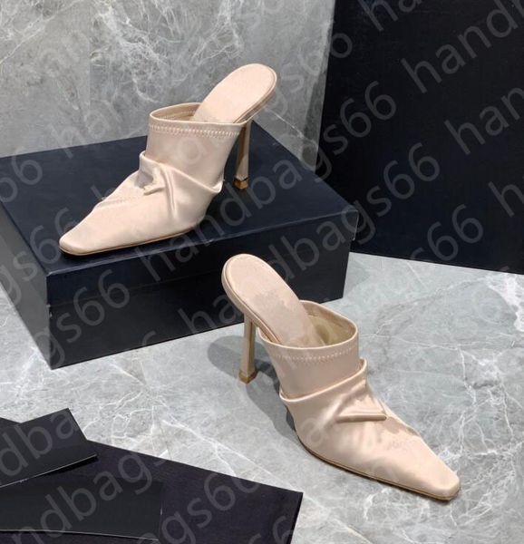 2021 women's shoes fashion ess slippers stretch silk vamp embroidered heel 9.5cm, Black
2021 women's shoes fashion ess slippers stretch silk vamp embroidered heel 9.5cm, Black