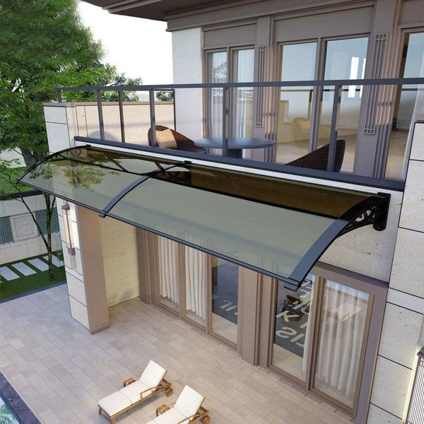 shade durable rainproof window door awning black frame brown transparent pc board rain canopy silent anti uv sun shelter
shade durable rainproof window door awning black frame brown transparent pc board rain canopy silent anti uv sun shelter
