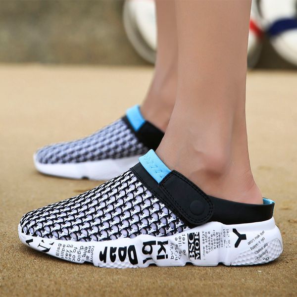 professional men's shoes beach slippers breathable sandals lazy shoe sports sneakers trainers outdoor jogging walking size 39-45, Black
professional men's shoes beach slippers breathable sandals lazy shoe sports sneakers trainers outdoor jogging walking size 39-45, Black