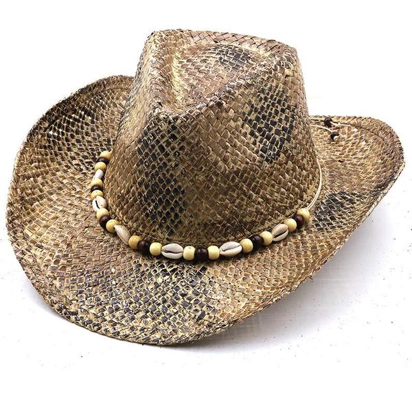 wide brim hats summerwomen mannen straw hollow western cowboy hoed met punk brandsombrero hombre strand cowgirl jazz zonnehoed size 56-58 cm, Blue;gray
wide brim hats summerwomen mannen straw hollow western cowboy hoed met punk brandsombrero hombre strand cowgirl jazz zonnehoed size 56-58 cm, Blue;gray