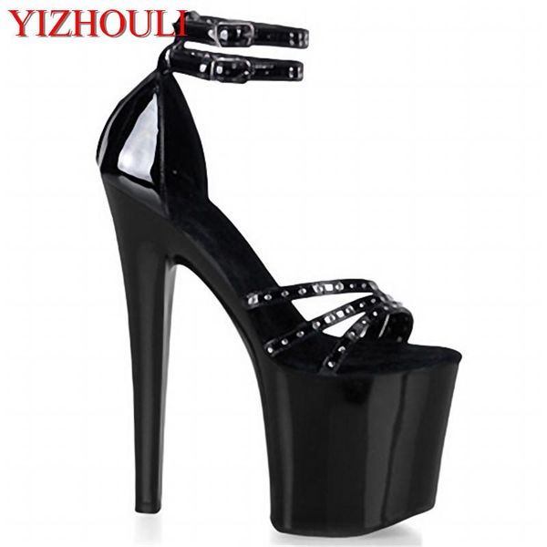 classic black 20cm open toe sandals super high heel platform pole dance shoes gorgeous punk 8 inch rivet cover
classic black 20cm open toe sandals super high heel platform pole dance shoes gorgeous punk 8 inch rivet cover