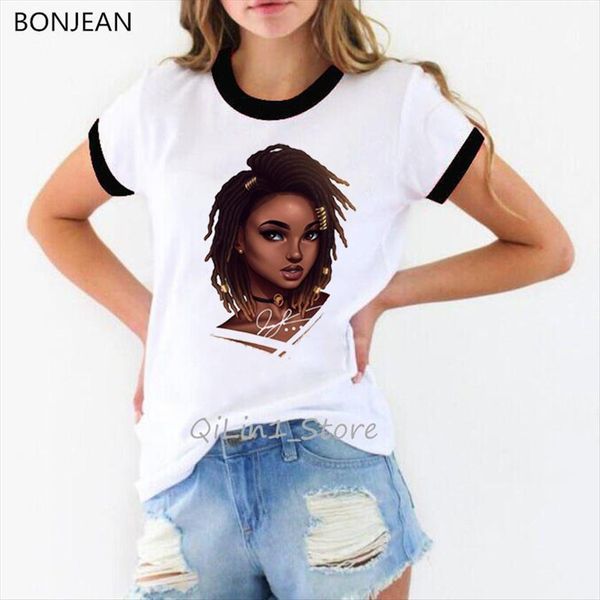 clothes harajuku melanin poppin women t shirt vogue black girl magic rock streetwear summer tees, White
clothes harajuku melanin poppin women t shirt vogue black girl magic rock streetwear summer tees, White