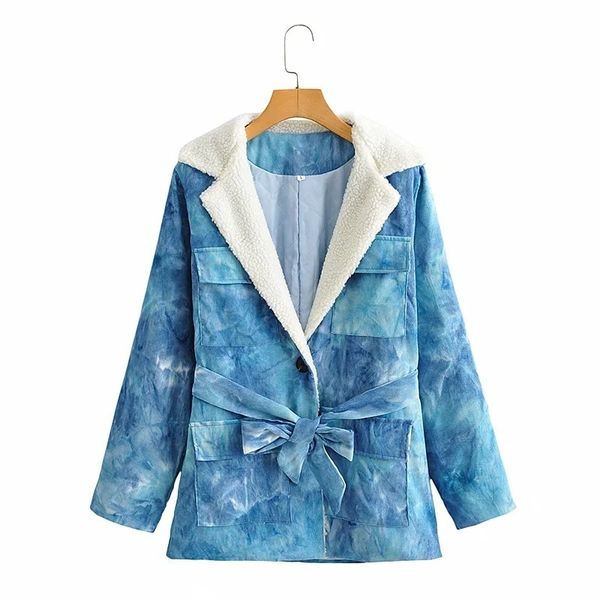 women's jackets american corduroy tie dyed cotton padded winter lamb wool joint bag medium length warm jacket 53fs, Black;brown
women's jackets american corduroy tie dyed cotton padded winter lamb wool joint bag medium length warm jacket 53fs, Black;brown