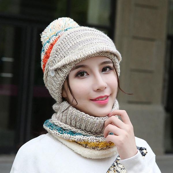 ski cap 2021 brand wool fur lining ball pompom winter hat for women girls warm knitted scarf outdoor hats, Black;white
ski cap 2021 brand wool fur lining ball pompom winter hat for women girls warm knitted scarf outdoor hats, Black;white