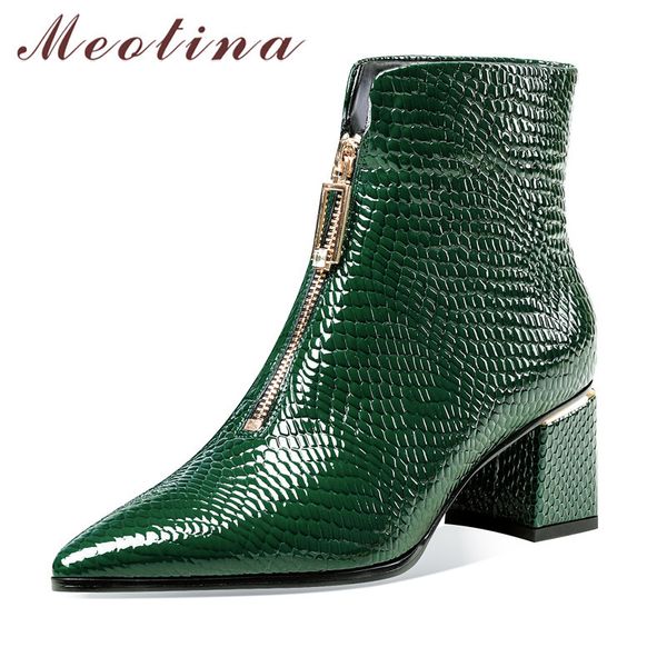 meotina short boots women shoes real leather high heel fashion boots pointed toe zip thick heels ankle boots ladies winter 33-41 210520, Black
meotina short boots women shoes real leather high heel fashion boots pointed toe zip thick heels ankle boots ladies winter 33-41 210520, Black