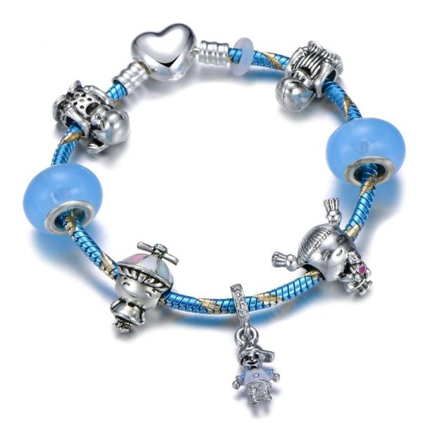 charm bracelets propeller hat boy & pigtails girl bracelet with little pendant brand fit women lovers valentine's day gift, Golden;silver
charm bracelets propeller hat boy & pigtails girl bracelet with little pendant brand fit women lovers valentine's day gift, Golden;silver