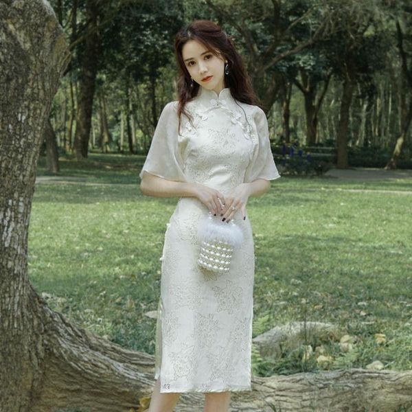 ethnic clothing women vintage button cheongsams elegant mesh qipao bride wedding gown chinese style mandarin collar dresses oriental vestido, Red
ethnic clothing women vintage button cheongsams elegant mesh qipao bride wedding gown chinese style mandarin collar dresses oriental vestido, Red