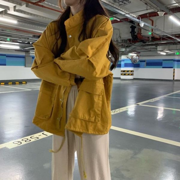 women's jackets women loose shirt coat fashion all-match casual solid jacket hip-hop streetwear zippers slim cardigan outerwear coats, Black;brown
women's jackets women loose shirt coat fashion all-match casual solid jacket hip-hop streetwear zippers slim cardigan outerwear coats, Black;brown