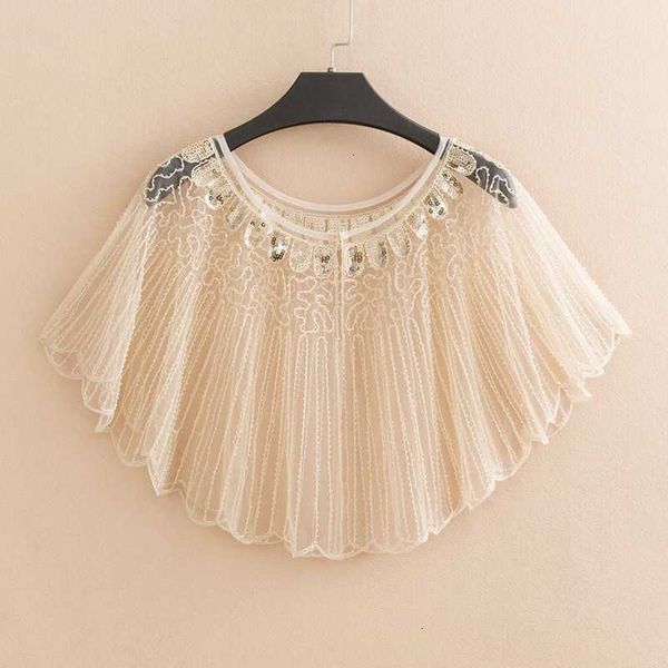 women's knits & tees womens and blouses hollow out shawl cloak sequin elegant o-neck short sleeve cover up shirts casual txjk, White
women's knits & tees womens and blouses hollow out shawl cloak sequin elegant o-neck short sleeve cover up shirts casual txjk, White