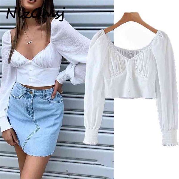 blouse women foridol puff long sleeve crop button up vintage summer female cotton short 03 210628, White
blouse women foridol puff long sleeve crop button up vintage summer female cotton short 03 210628, White