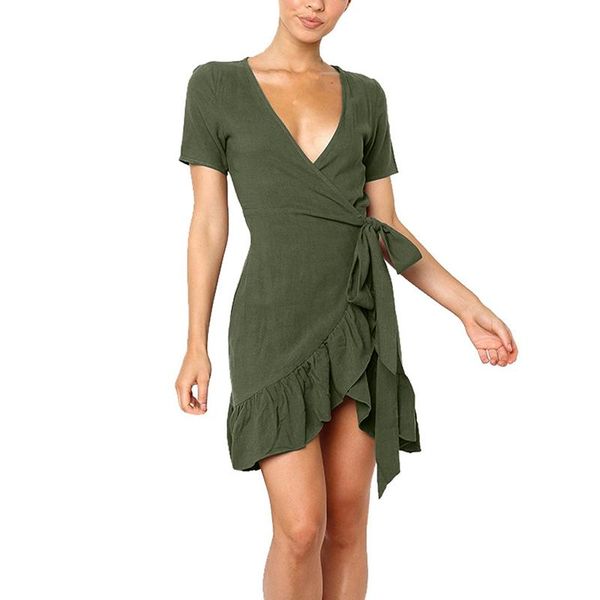 casual dresses jlong women short sleeve summer dress slash lace-up slim v-neck irregular, Black;gray
casual dresses jlong women short sleeve summer dress slash lace-up slim v-neck irregular, Black;gray