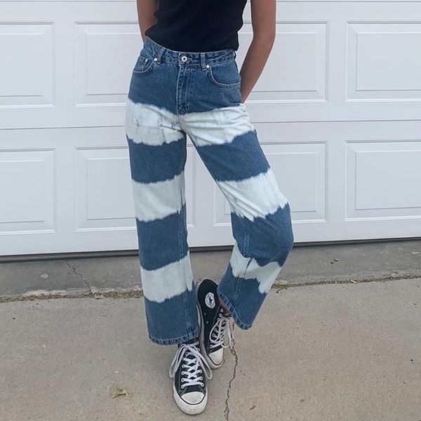 women's pants & capris 2021 tie dye color contrast fashion straight jeans women high waisted buttons denim 90s vintage trousers pr, Black;white
women's pants & capris 2021 tie dye color contrast fashion straight jeans women high waisted buttons denim 90s vintage trousers pr, Black;white
