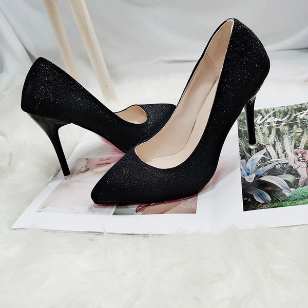 sandals 35-45 large size spring sequined stiletto banquet dress single shoes fashion stage pointed shallow mouth bridal wedding sh, Black
sandals 35-45 large size spring sequined stiletto banquet dress single shoes fashion stage pointed shallow mouth bridal wedding sh, Black