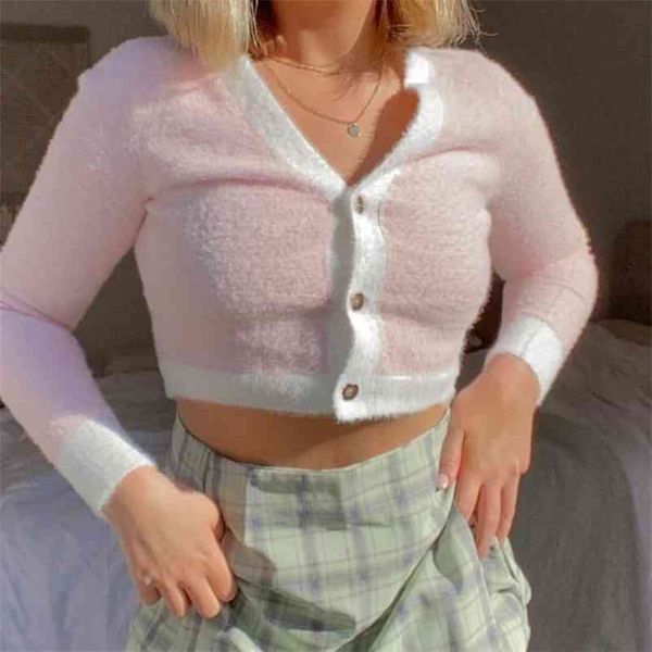 foridol knitted fluffy pink crop cardigans women long sleeve fuzzy button short casual cardigan autumn winter 210415, White;black
foridol knitted fluffy pink crop cardigans women long sleeve fuzzy button short casual cardigan autumn winter 210415, White;black