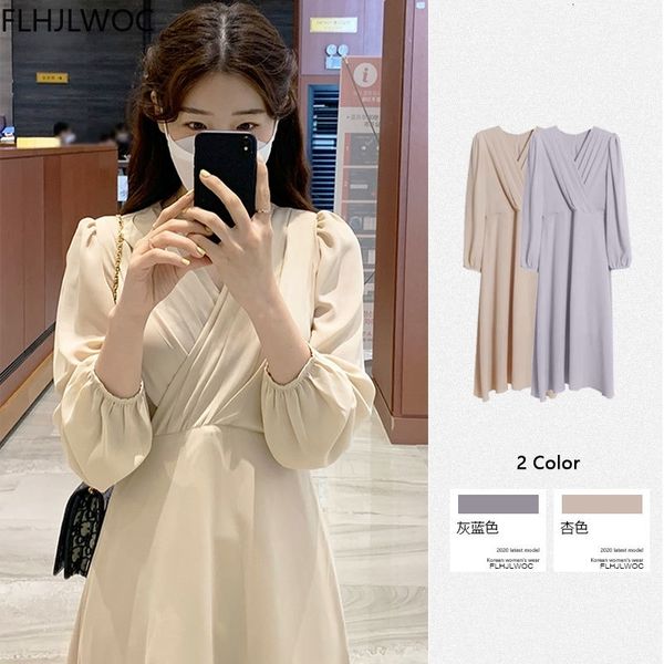 casual dresses temperament romantic date korean chic women office lady long sleeve solid color v neck a line 4dzd, Black;gray
casual dresses temperament romantic date korean chic women office lady long sleeve solid color v neck a line 4dzd, Black;gray