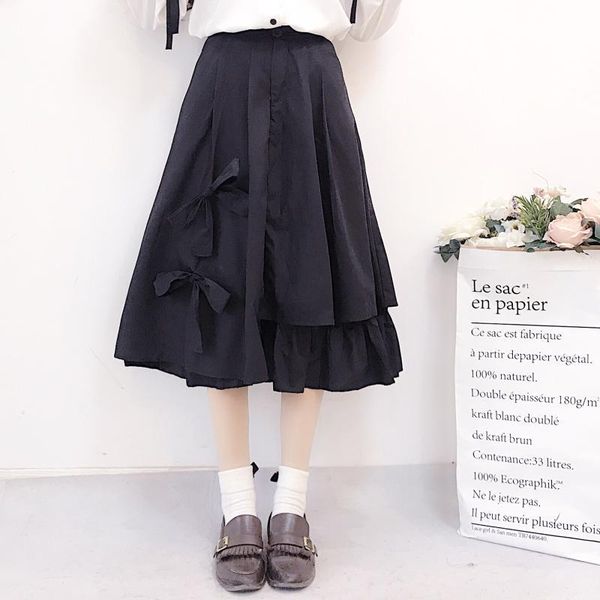 skirts women black bow irregular high waist skirt vintage sweet cute japanese lolita preppy style a-line
skirts women black bow irregular high waist skirt vintage sweet cute japanese lolita preppy style a-line