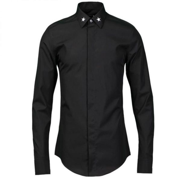 men shirts luxury five star embroidered mens dress plus size 4xl fashion casual long sleeve cotton man men's, White;black
men shirts luxury five star embroidered mens dress plus size 4xl fashion casual long sleeve cotton man men's, White;black