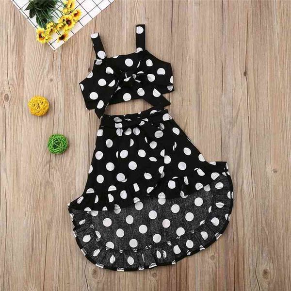 kids baby girls polka dot clothes sets vintage sling bow vest crop irregular lace up 2pcs girl summer outfits, White
kids baby girls polka dot clothes sets vintage sling bow vest crop irregular lace up 2pcs girl summer outfits, White