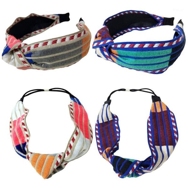 korean women color block striped headband vintage chunky twist knot center hair hoop autumn knitted stretch wide turban1
korean women color block striped headband vintage chunky twist knot center hair hoop autumn knitted stretch wide turban1