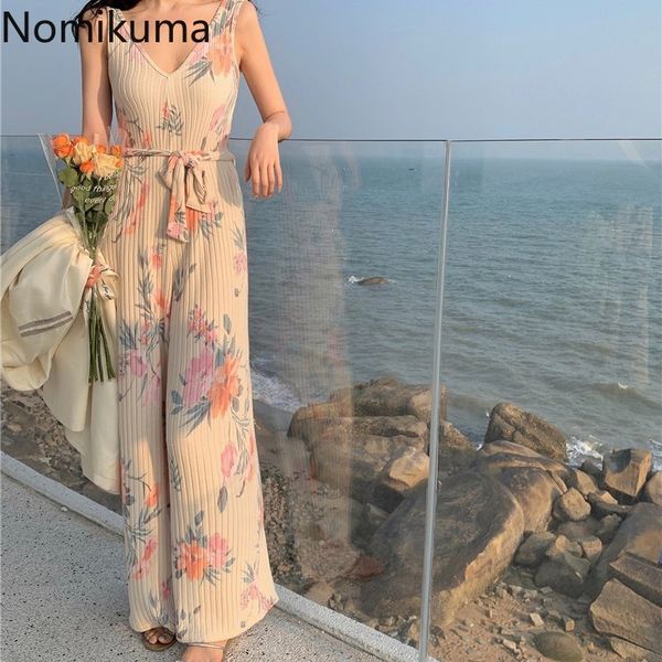 nomikuma floral printed high waist jumpsuit women v neck sleeveless backless knitted playsuits casual loose rompers trend 210514, Black;white
nomikuma floral printed high waist jumpsuit women v neck sleeveless backless knitted playsuits casual loose rompers trend 210514, Black;white
