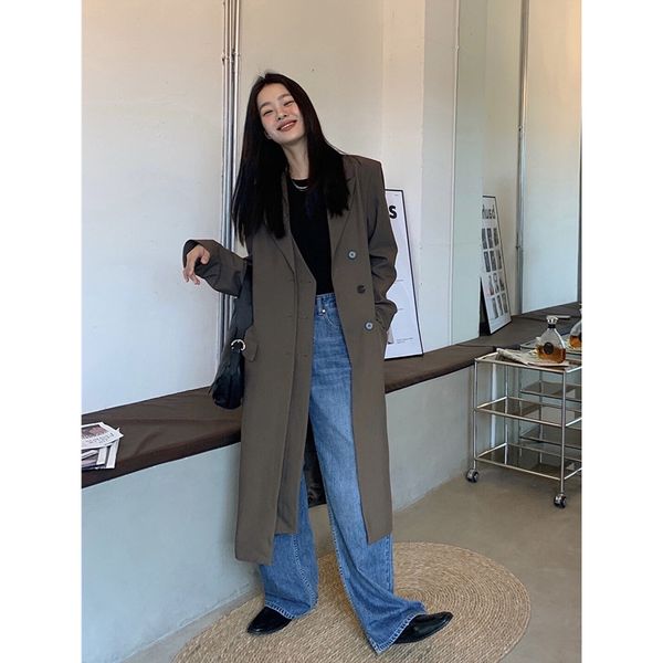 women's trench coats female long british casual style trench coat streetwear loose ladies snuggling jacket plus size s102 2foc, Tan;black
women's trench coats female long british casual style trench coat streetwear loose ladies snuggling jacket plus size s102 2foc, Tan;black