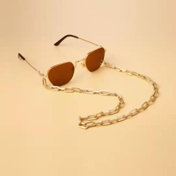 sunglasses frames retro geometric fashion cold wind metallic shading chain accessories woman, Silver
sunglasses frames retro geometric fashion cold wind metallic shading chain accessories woman, Silver