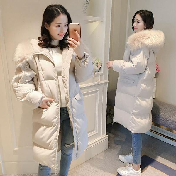 women's trench coats 2021 fashion down cotton padded jacket female winter korean girls bf fur hooded parkas outerwear a715, Tan;black
women's trench coats 2021 fashion down cotton padded jacket female winter korean girls bf fur hooded parkas outerwear a715, Tan;black