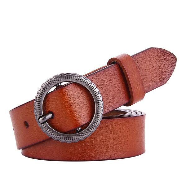 belts round buckle belt genuine leather for women cowskin fashion design retro ladies female waistband, Black;brown
belts round buckle belt genuine leather for women cowskin fashion design retro ladies female waistband, Black;brown