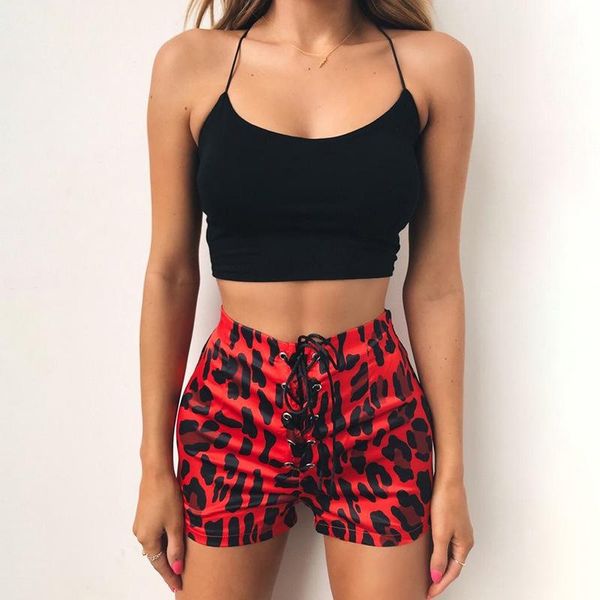 women's shorts zhymihre 2021 autumn winter leopard women lace up high waist mujer short pants pantalones cortos, White;black
women's shorts zhymihre 2021 autumn winter leopard women lace up high waist mujer short pants pantalones cortos, White;black