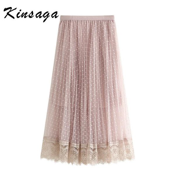 skirts kinsga sweet polka dot print lace patchworked pink a-line mesh harajuku korea high waist hem pleated, Black
skirts kinsga sweet polka dot print lace patchworked pink a-line mesh harajuku korea high waist hem pleated, Black