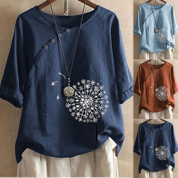 women's blouses & shirts femme summer casual round o-neck short sleeve flower printing loose shirt female blusas y camisas, White
women's blouses & shirts femme summer casual round o-neck short sleeve flower printing loose shirt female blusas y camisas, White
