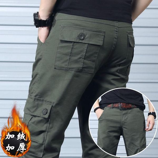 men's pants mens winter thick warm cargo casual fleece pockets military trousers male fashion loose baggy joggers plus size 40, Black
men's pants mens winter thick warm cargo casual fleece pockets military trousers male fashion loose baggy joggers plus size 40, Black