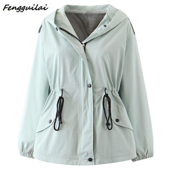women's trench coats large size women female windbreaker hooded cape slim woman clothes green long coat loose plus outwear, Tan;black
women's trench coats large size women female windbreaker hooded cape slim woman clothes green long coat loose plus outwear, Tan;black