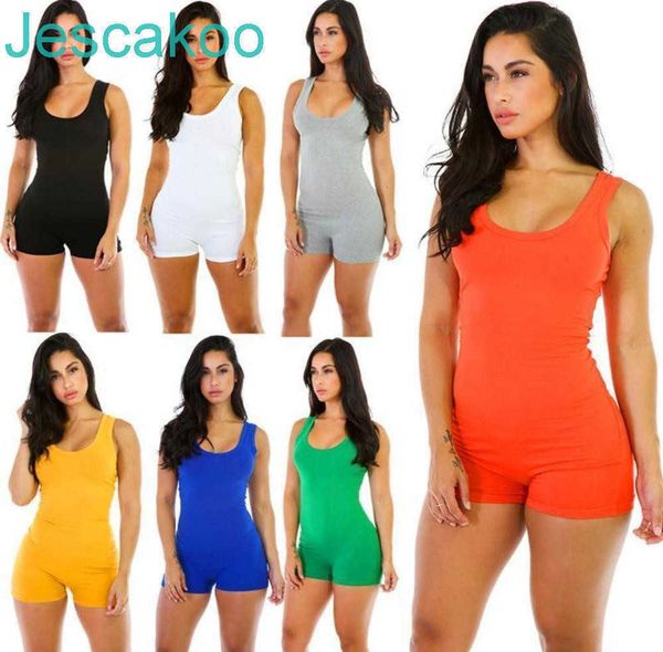 women jumpsuit 2022 romper bodysuit bodycon deep v neck short pant sleeveless tank sporting suit feminino playsuits, Black;white
women jumpsuit 2022 romper bodysuit bodycon deep v neck short pant sleeveless tank sporting suit feminino playsuits, Black;white
