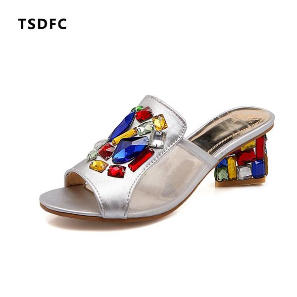 quality summer shoes rhinestone women sandals slipper mesh open toe high heels dress plus size pumps crystal slides woman, Black
quality summer shoes rhinestone women sandals slipper mesh open toe high heels dress plus size pumps crystal slides woman, Black